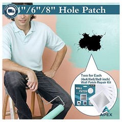 Wall Repair Patch Kit 4×4 6×6 8×8 Drywall Aluminum Mesh Holes Ceilings Self
