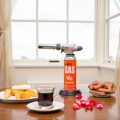 Butane Torch Kitchen Blow Lighter – Japan’s Original Culinary Small, Grey