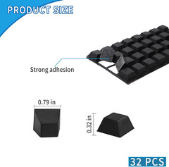 32 Pcs Adhesive Rubber Feet for Electronics, Rubber Bumpers Self Adhesive