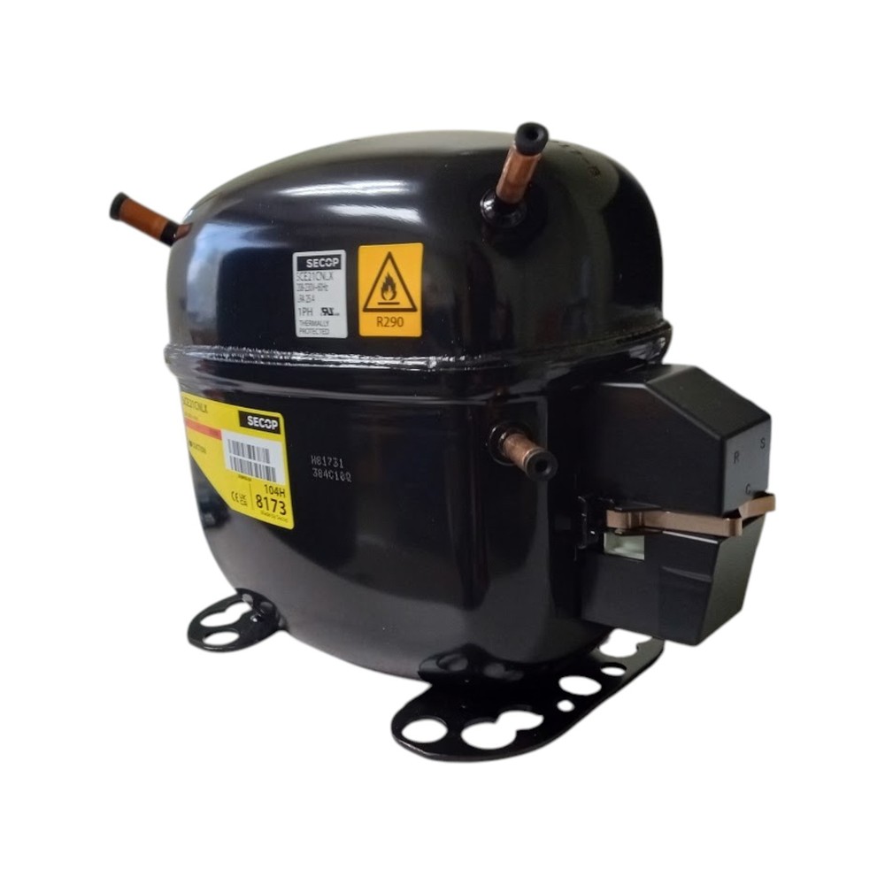 Secop SCE21CNLX-230 R290 Refrigeration Compressor 3431 BTU LBP 230V 60 Hz