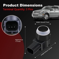 1EW63TZZAA Parking Assist Sensor Compatible with Dodge Ram 1500 2500 3500 Journe