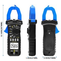 Digital Clamp Meter AC DC Current Multimeter TrueRMS 6000 Counts Amp Volt Tester