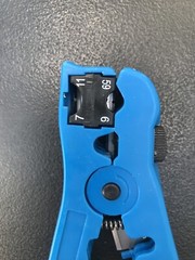 RG59 RG6 RG11 RG7 Coax Cable Stripper UTP Coaxial Cutting Wire Stripping Blue