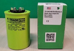 MARS Round Motor Run Capacitor 60/7.5 MFD 440/370 VAC Aluminum 14295 USA NEW