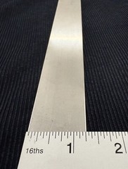 Stainless Steel Sheet Metal (6 pieces) 24ga. 1-1/4″ x 9″ Type 316 S S