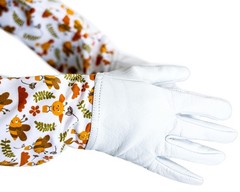 – Kids Goatskin Leather Gloves for children Hand- Arm protection With Honey B…