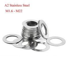 A2 Stainless Steel Shim Washers Flat Shims Thick 0.1 0.2 0.3 0.5 0.8 1mm DIN 988
