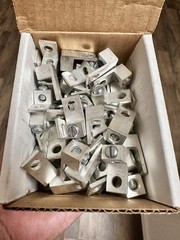 Box Of Qty100 Burndy KA6U Dual Rated Aluminum Mechanical One Hole Lugs #6-14 AWG