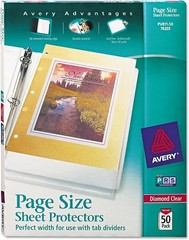 Page Size Sheet Protectors Top-Load Heavyweight Clear 8.5x11in 50/BX – 1EA