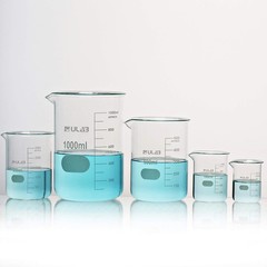 5 Pack Glass Lab Pyrex Beaker Set Measuring Cup 50/100/250/500/1000 ML