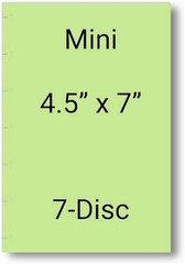 Weekly Planner Inserts – Undated Weekly Calendar Planner Refills for 7-Disc Mini