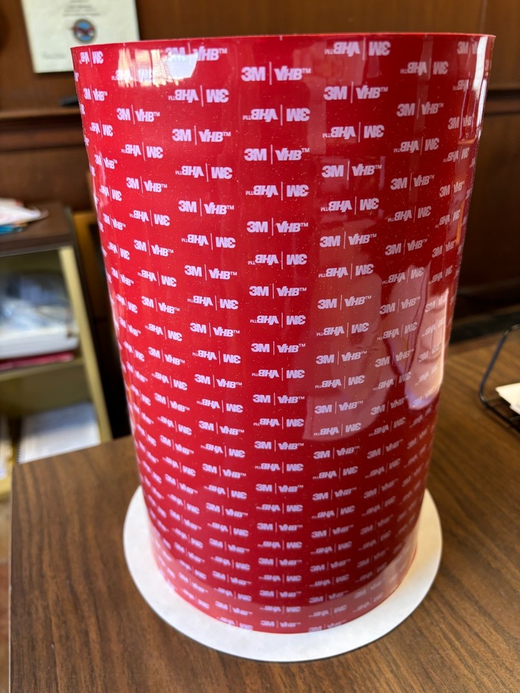 3M 5925 VHB Double Sided Tape 12 inch wide roll x 36 yards long