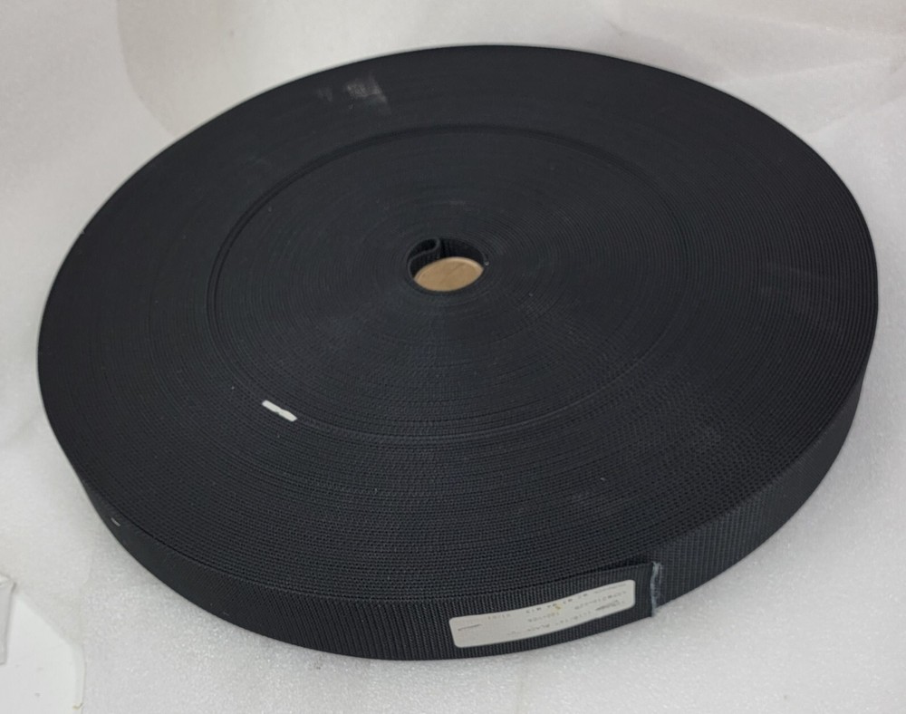 Murdock Webbing 1-15/16″ x 300ft Spool of BLACK Webbing Strapping (100 Yards) 2″