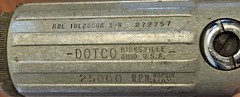 DOTCO 10L2000A Straight Grinder 1/4 in Collet Model 25,000 RPM