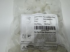 100 PEX A Expansion Rings/Sleeves, 3/4 Inch – White PEX Plumbing Solution