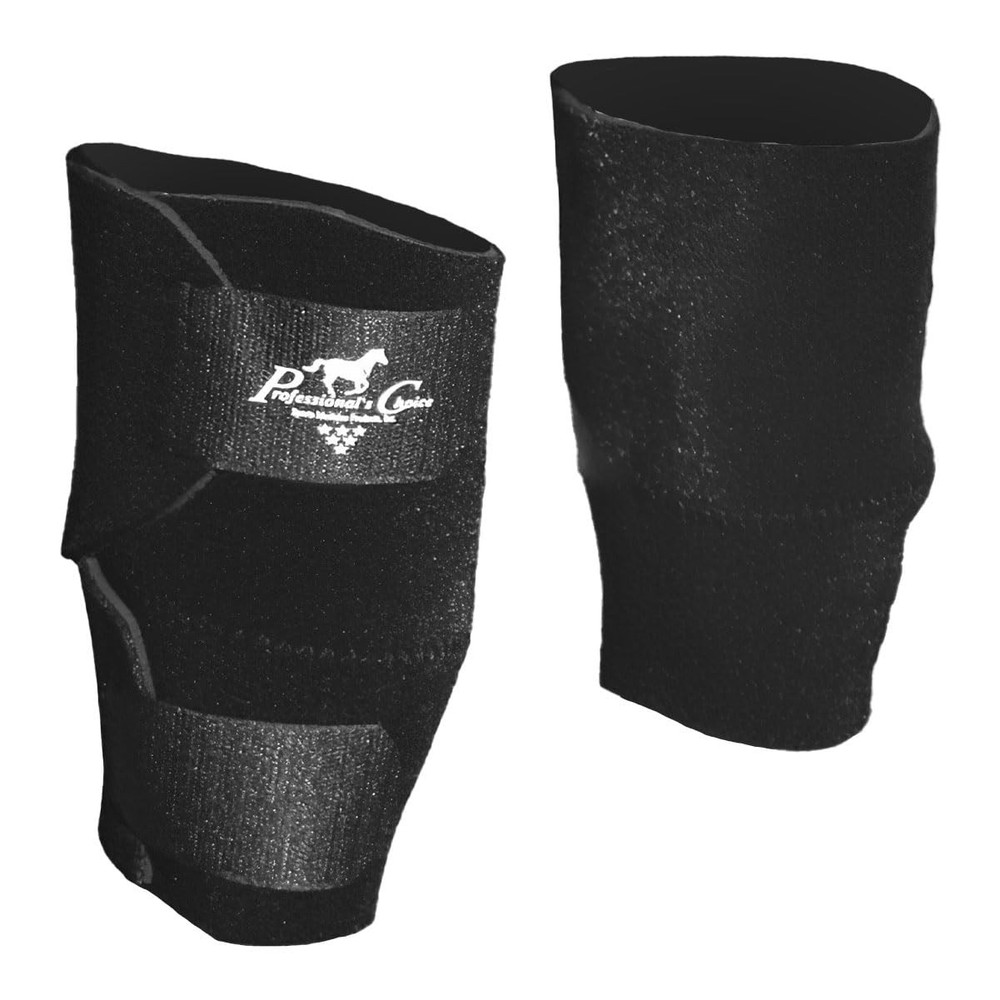 Equine Knee Boots, Color: Black, Size: Universal (KB101-BLA)