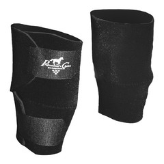 Equine Knee Boots, Color: Black, Size: Universal (KB101-BLA)