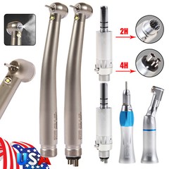 NSK Style Dental E-generator LED Turbine High& Low Speed Handpiece Kit 2/4 Hole
