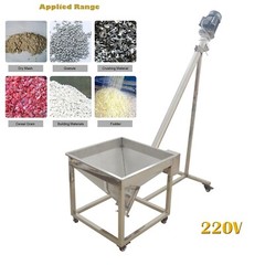 Automatic Spring Feeding Feeder Screw Conveying Inclined Feeding Machine 220V