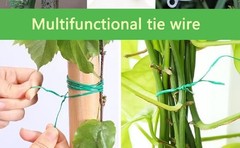 Twist Tie, 328 Feet (100m), green cable ties with Cutter, Garden Plant Ties