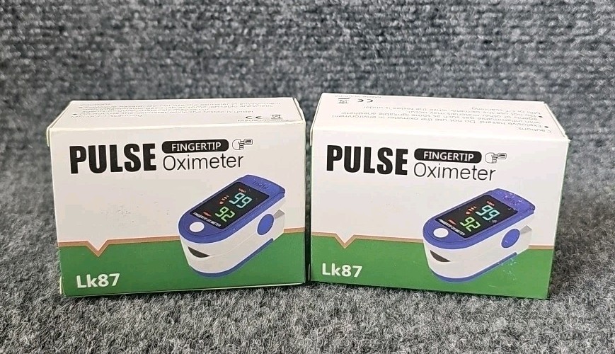 (2) Pack Fingertip lk87 Pulse Oximeter – Oxygen, Heart Rate, Monitor, Health