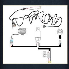 12V 40A Wiring Harness Kit for LED Light Bars, Fog, Work & Driving Lights