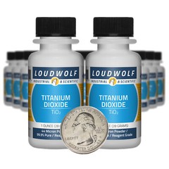 Titanium Dioxide / 1.3 Lbs / 20 Bottles / 99.9% Reagent Grade / 44 Micron Powder