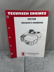 Tecumseh Engines Vector Mechanic’s Handbook 695578 OEM