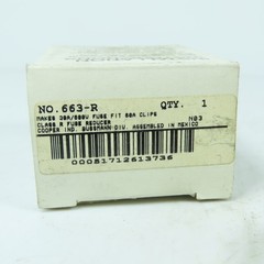 Bussmann 663-R Class R Fuse Reducer 60A to 30A 600V
