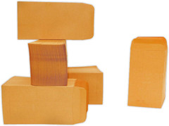 500 PCS #7 Coin Envelopes, 3.5 X 6.5 Inches Brown Kraft Envelopes Classic Small
