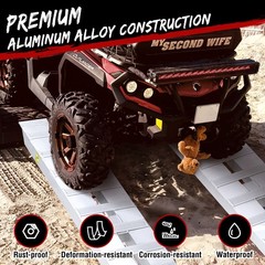 2Pcs 6000LBS 84″ x 15″ Aluminum Trailer Ramps Loading Ramps for Car ATV Truck