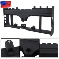 Heavy-Duty Skid Steer Pallet Fork Frame W/Receiver Hitch & Spear Sleeves 2500LBS