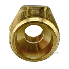 2 PC Hex Reducer Bushing 3/4″ Male x 1/4″ Female NPT Adapter Pipe Fitting Brass