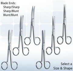 Medical Surgical Operating Dissecting Straight & Curved Dressing Scissors
