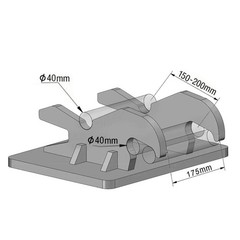 8,800-lbf Hydraulic Plate Compactor, 2-4 Ton Excavator Weight