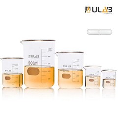 5 Pack Glass Lab Pyrex Beaker Set Measuring Cup 50/100/250/500/1000 ML