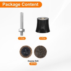 27pcs Quick Change Discs Set 1″ Roll Lock Sanding Discs Coarse with Disc Holder