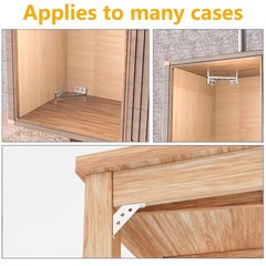 25PCS Universal Stainless Steel Furniture Corner Connector Brackets for Books…
