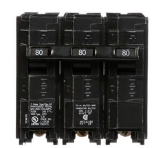 Siemens Q380 Miniature Circuit Breakers (MCBs) 3P 80A 240V