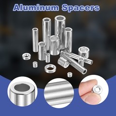 16Pcs Aluminum Spacer 10mm OD x 6.1mm ID x 3mm Length for M6 Screw