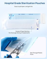 JMU Self Sealing Dental Sterilization Pouches 2.75″ x 10″, 200/Box x 10″