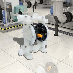 Air-Operated Double Diaphragm Pump 1″ Inlet&Outlet 22GPM 100psi Acid & Alkali