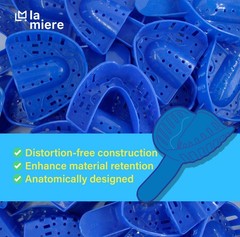 120 PCS Royal Blue Premium Disposable Tracking Spacer Plastic Dental Impressi…