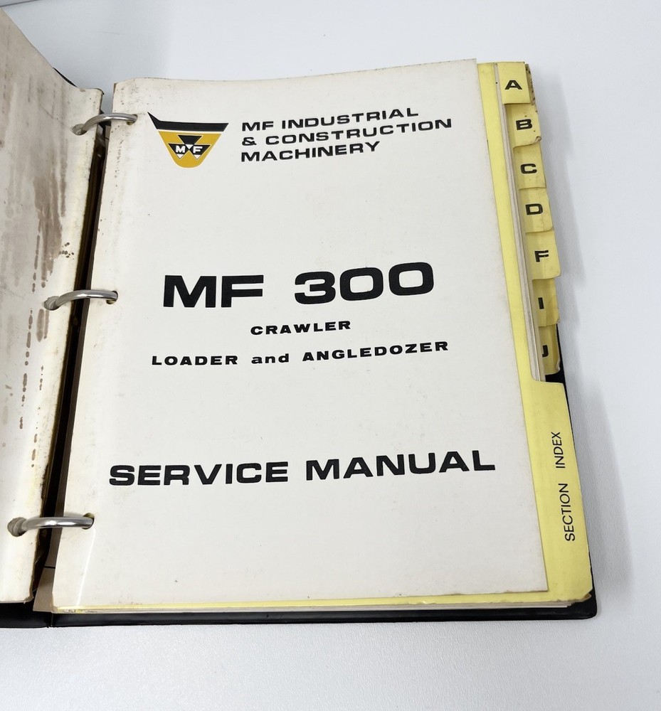 Vintage Massey Ferguson Manual MF300 Crawler Loader & Buyers Guide As Is Read