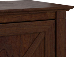 Bush Key West Tall Storage Cabinet in Bing Cherry – Stylish & Functional
