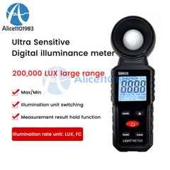 Digital Illuminance Meter Lumen Brightness Tester High Precision Photometer