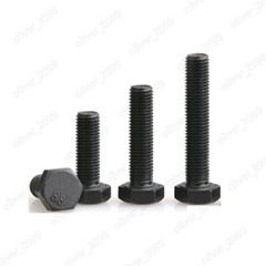 Fine Thread Black 8.8 Steel Hexagon Bolts Hex Head Screws M8 M10 M12