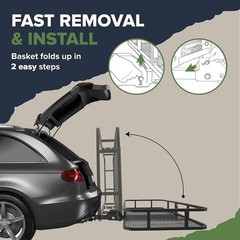 500lbs Heavy Duty Hitch Cargo Carrier W/ Waterproof Storage Bag & Cargo Net New