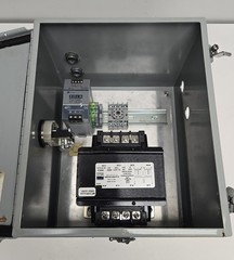 HOFFMAN A12108CH MOTOR CONTROL UNIT W/ TRANSFORMER E500, POWER SUPPLY.