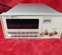 Agilent 8156A Optical Attenuator 1310/1550nm SM Option 100 – Powers On